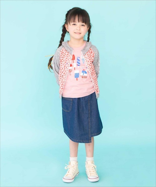 RAGMART（ラグマート）の「レースジップアップカーディガン（カーディガン/ボレロ・キッズ・ブルー/レッド/ブラック・110cm/100cm/120cm/130cm）」の8枚目の写真