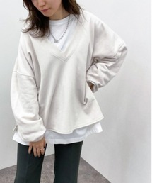 深Vネックスウェット【ZOZOTOWN限定アイテム】