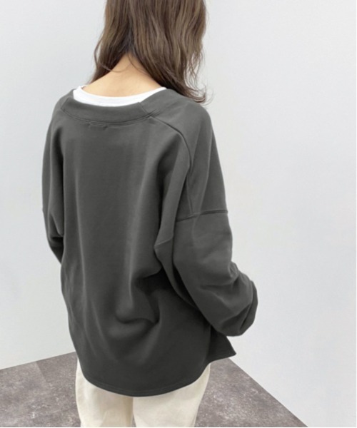 apres jour mignon(アプレジュールミニョン)の「深Vネックスウェット【ZOZOTOWN限定アイテム】(スウェット・レディース・ブラック/グレー/グリーン/アイボリー・X-LARGE/フリー)」の19枚目の写真