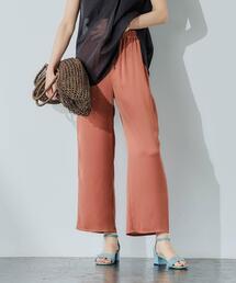 green label relaxing | FM サテン ヨウリュウ ワイド パンツ ＜36-38サイズ＞(その他パンツ)