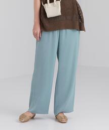 green label relaxing | FM サテン ヨウリュウ ワイド パンツ ＜36-38サイズ＞(その他パンツ)