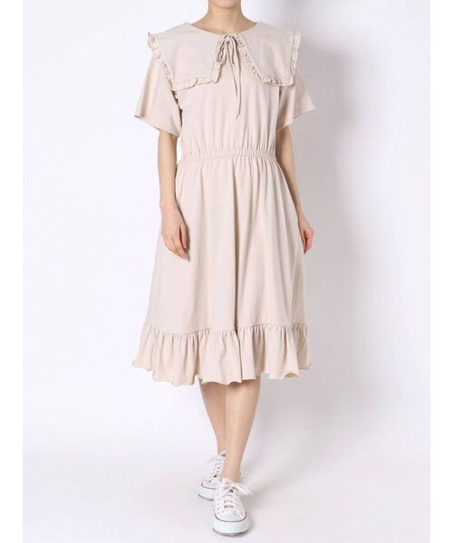 merry jenny 新品 ブラック エアリーセーラーカラーワンピース merry jenny エアリーセーラーカラーワンピース （BLK