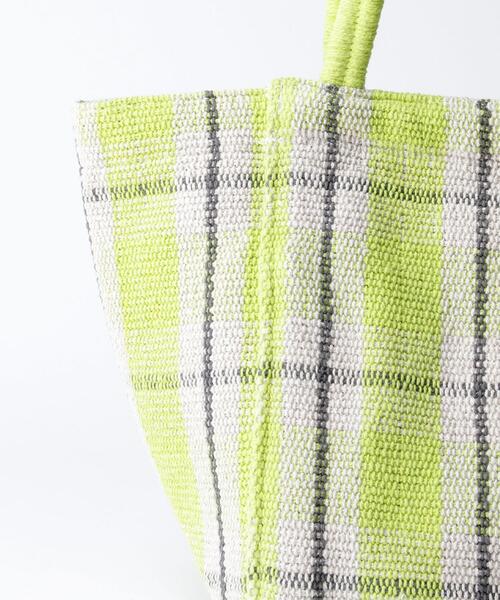 BEAUTY&YOUTH UNITED ARROWS（ビューティーアンドユースユナイテッドアローズ）の「BY チェック4ポケットトートバッグ ◆（トートバッグ・レディース・ブラック/ライム・FREE）」の11枚目の写真