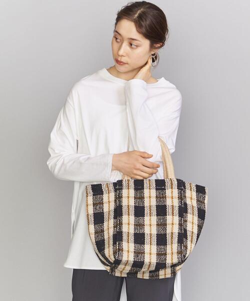 BEAUTY&YOUTH UNITED ARROWS（ビューティーアンドユースユナイテッドアローズ）の「BY チェック4ポケットトートバッグ ◆（トートバッグ・レディース・ブラック/ライム・FREE）」の10枚目の写真