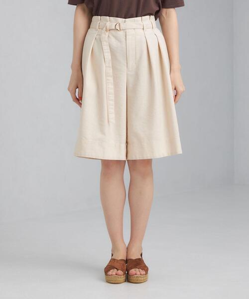 green label relaxing（グリーンレーベルリラクシング）の「SC デニムライク ハーフ パンツ（その他パンツ・レディース・ネイビー/オフホワイト・38/36）」の9枚目の写真