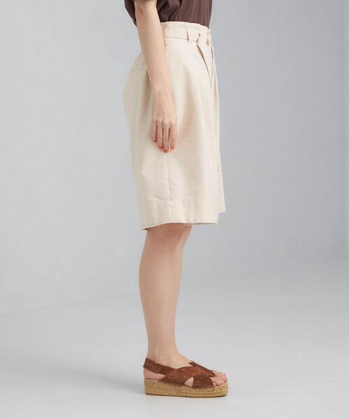 green label relaxing（グリーンレーベルリラクシング）の「SC デニムライク ハーフ パンツ（その他パンツ・レディース・ネイビー/オフホワイト・38/36）」の5枚目の写真