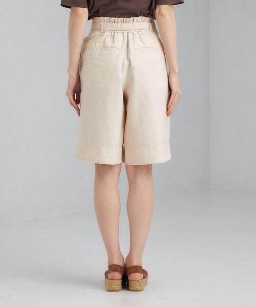 green label relaxing（グリーンレーベルリラクシング）の「SC デニムライク ハーフ パンツ（その他パンツ・レディース・ネイビー/オフホワイト・38/36）」の3枚目の写真