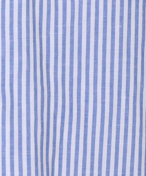 coen（コーエン）の「ヨクバリネン・チェック7分袖シャツ（シャツ/ブラウス・メンズ・ホワイト/オフホワイト/ライトブルー/ネイビー・LARGE/MEDIUM/X-LARGE/SMALL）」の21枚目の写真