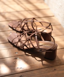 SESTO | 編み上げストラップミドルヒールサンダル(サンダル)