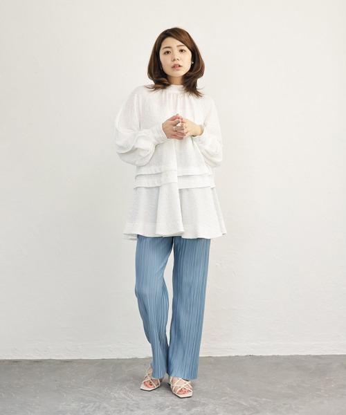 SESTO(セスト)の「編み上げストラップミドルヒールサンダル(サンダル・レディース・ブラック/レッド/アイボリー/キャメル・LL/3L/S/M/L)」の9枚目の写真