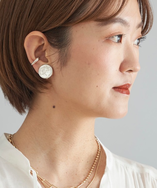 DouDou（ドゥドゥ）の「コインイヤリング 小（イヤリング・レディース・シルバー/ゴールド・FREE）」の4枚目の写真