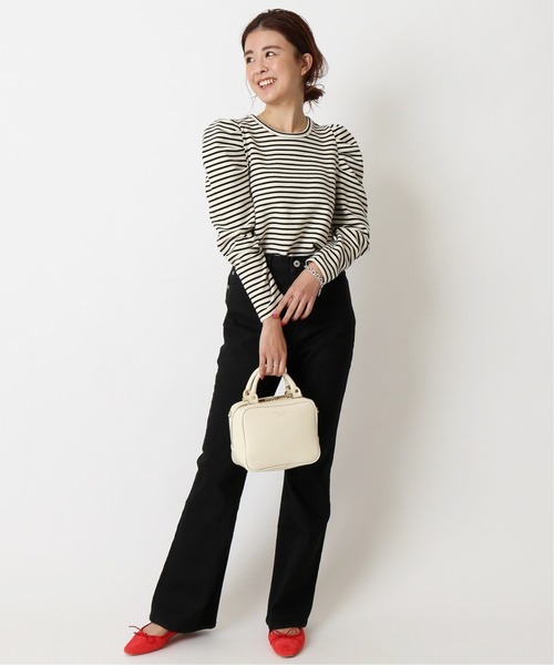 U by SPICK&SPAN(ユーバイスピックアンドスパン)の「≪追加≫ハイウエストフレアデニム2◆(デニムパンツ・レディース・ブラック/ブルー・34/36/38)」の12枚目の写真