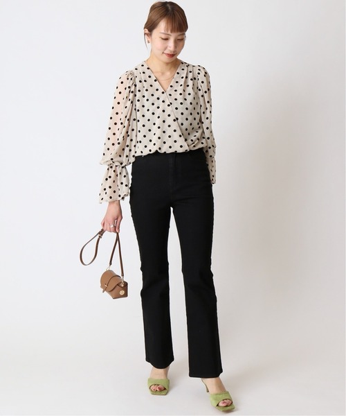 U by SPICK&SPAN(ユーバイスピックアンドスパン)の「≪追加≫ハイウエストフレアデニム2◆(デニムパンツ・レディース・ブラック/ブルー・34/36/38)」の15枚目の写真