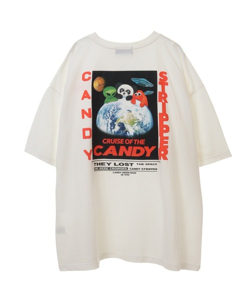 Candy Stripper（キャンディストリッパー）の「PEPE'S SPACE TOUR BIG Tシャツ（Tシャツ/カットソー・レディース・ブルー/オレンジ/オフホワイト/ブラック・2）」の2枚目の写真