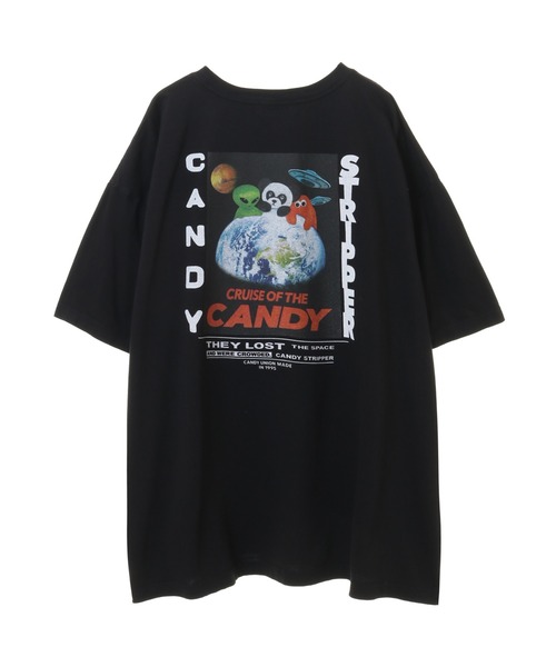 Candy Stripper（キャンディストリッパー）の「PEPE'S SPACE TOUR BIG Tシャツ（Tシャツ/カットソー・レディース・ブルー/オレンジ/オフホワイト/ブラック・2）」の3枚目の写真