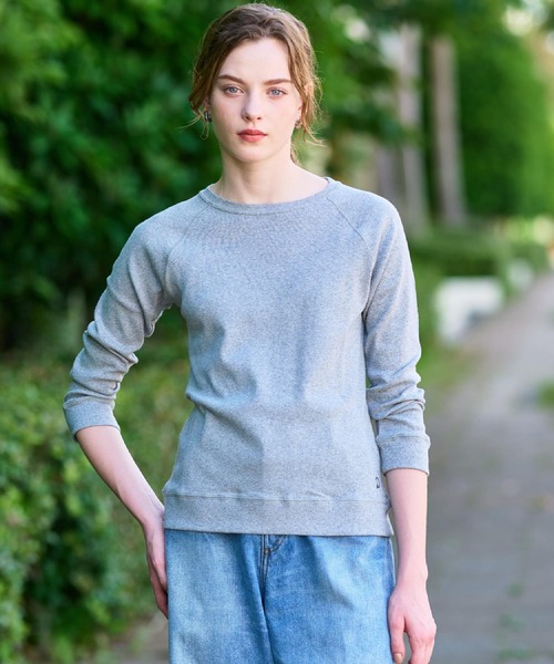 DRESSTERIOR(ドレステリア)の「ラグランスリーブコットンプルオーバー(スウェット・レディース・アイボリー/ライトグレー/ネイビー/グレー・04/03/02/01)」の19枚目の写真