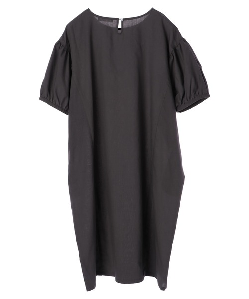 Green Parks(グリーンパークス)の「ゆったりボリュームワンピース*(ワンピース・レディース・チャコールグレー/ベージュ/グリーン・FREE)」の6枚目の写真