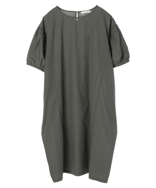 Green Parks(グリーンパークス)の「ゆったりボリュームワンピース*(ワンピース・レディース・チャコールグレー/ベージュ/グリーン・FREE)」の7枚目の写真