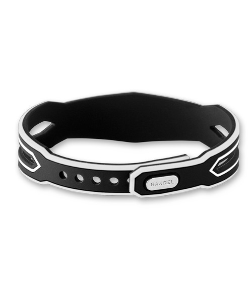BANDEL（バンデル）の「【BANDEL】/Slash Bracelet Monochrome＆Silver（ブレスレット・メンズ・ブラック×シルバー・SMALL/LARGE）」の3枚目の写真