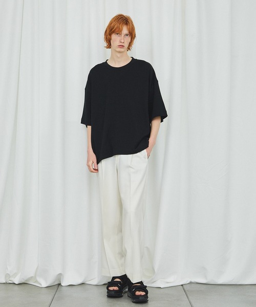 UNITED TOKYO(ユナイテッドトウキョウ)の「suvinクワトロムースTシャツ(Tシャツ/カットソー・メンズ・ブラック/アイボリー/グレー/ベージュ・1/2/3)」の13枚目の写真