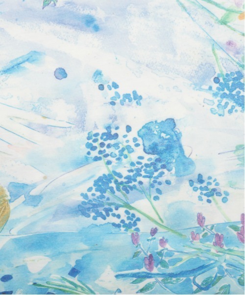 Design Tshirts Store graniph(デザイン ティーシャツ ストア グラニフ)の「眺め(清水美紅)|コラボキッズボックスフリルワンピース(ライトブルー)(ワンピース・キッズ・ライトブルー・90/110/130)」の2枚目の写真