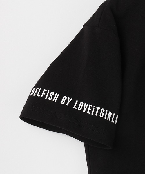 by LOVEiT（バイラビット）の「衿スリットロゴプリントTシャツ（Tシャツ/カットソー・キッズ・ラベンダー/ブラック/ホワイト・120cm/160cm/150cm/130cm/140cm）」の9枚目の写真