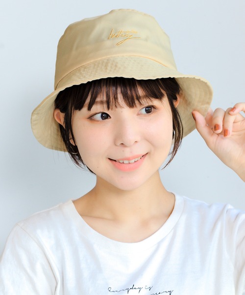 14+（イチヨンプラス）の「オーガンジーバケットハット（ハット・レディース・ブラック/ベージュ/パープル・FREE）」の3枚目の写真