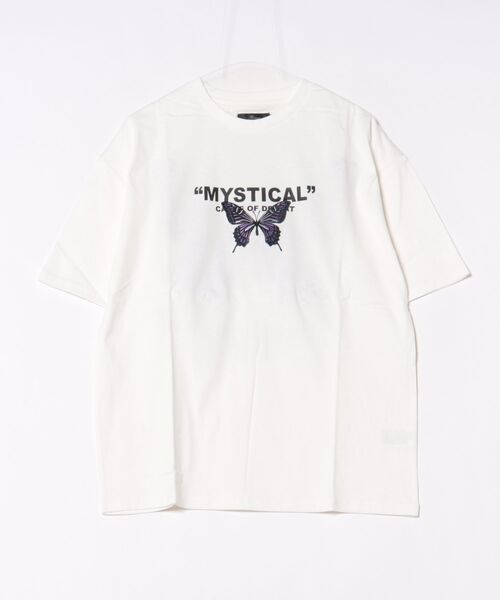 JUGLANS(ユグランス)の「【RINGS】バックバタフライルーズTEE(Tシャツ/カットソー・メンズ・ホワイト/ブラック・M/L/XL)」の1枚目の写真