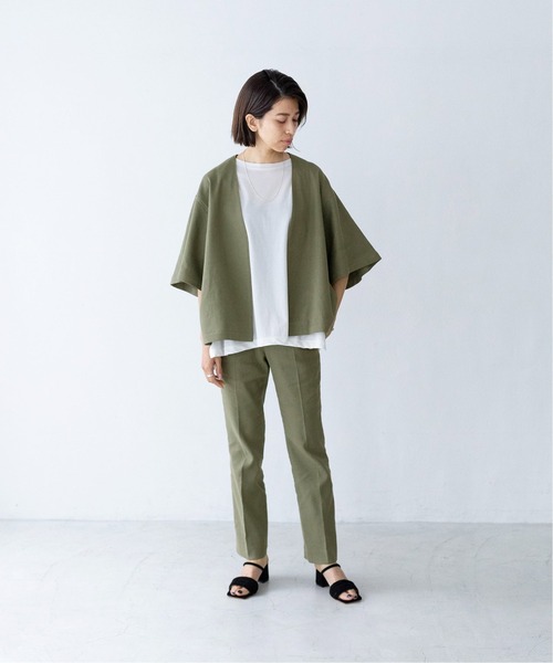 IENA（イエナ）の「maison MANTECO リネンストレッチパンツ◆（その他パンツ・レディース・カーキ/ナチュラル・40/38/36/34）」の18枚目の写真