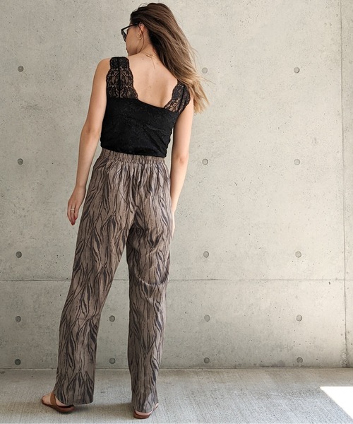 Per sist ence(パーシエンス)の「Per sist ence/パーシエンス ゼブラ柄フレアパンツ(その他パンツ・レディース・アイボリー/モカ・FREE)」の21枚目の写真