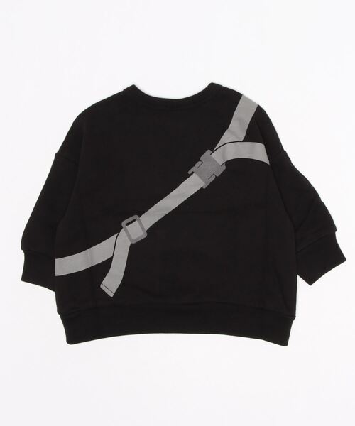 DILASH（ディラッシュ）の「抗菌だまし絵ボディバッグトレーナー（スウェット・キッズ・ブラック/レッド・90/100/110/120/80/130/140）」の10枚目の写真