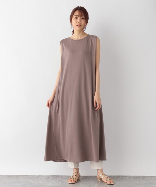 GLOBAL WORK(グローバルワーク)の「肩タックバックフレアワンピース/950295(ワンピース・レディース・ブラック/グリーン/ブラウン・FREE)」の6枚目の写真