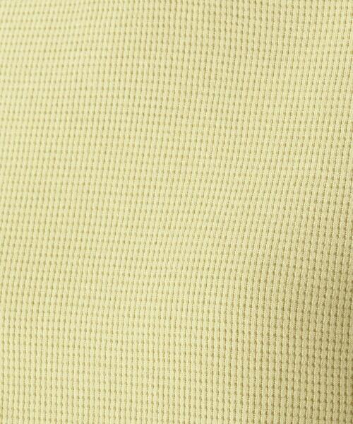 DRESKIP(ドレスキップ)の「◆ワッフル素材重ね着風トップス(Tシャツ/カットソー・レディース・ブラック/オフホワイト/カーキ/レモンイエロー・02/03/04)」の12枚目の写真