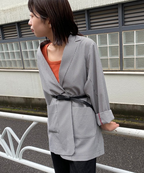 Kastane（カスタネ）の「フェイクレザー細サッシュベルト（ベルト・レディース・ブラック/ブラウン/グリーン/アイボリー・FREE）」の13枚目の写真