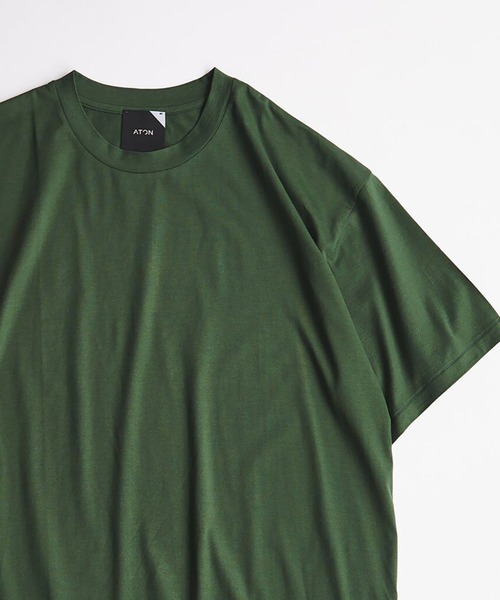 EDIFICE（エディフィス）の「《再入荷》【ATON/エイトン】SUVIN60/2 OVERSIZED Tシャツ（Tシャツ/カットソー・メンズ・ホワイト/チャコールグレー/ブラック/ブラウン/ピンク/ライトグリーン・4/6）」の6枚目の写真