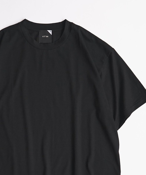 EDIFICE（エディフィス）の「《再入荷》【ATON/エイトン】SUVIN60/2 OVERSIZED Tシャツ（Tシャツ/カットソー・メンズ・ホワイト/チャコールグレー/ブラック/ブラウン/ピンク/ライトグリーン・4/6）」の3枚目の写真