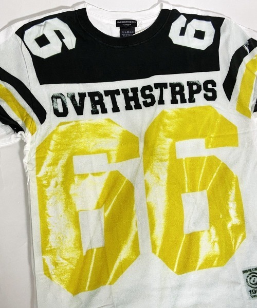 OVER THE STRIPES(オーバーザストライプス)の「OVER THE STRiPES オーバーザストライプス 66pt 66プリントTシャツ(Tシャツ/カットソー・メンズ・ホワイト・LARGE)」の5枚目の写真