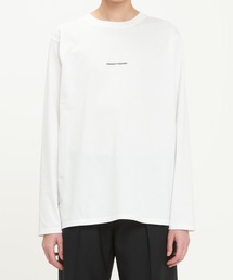 Invert Logo Embroidery Long Sleeve T-Shirt