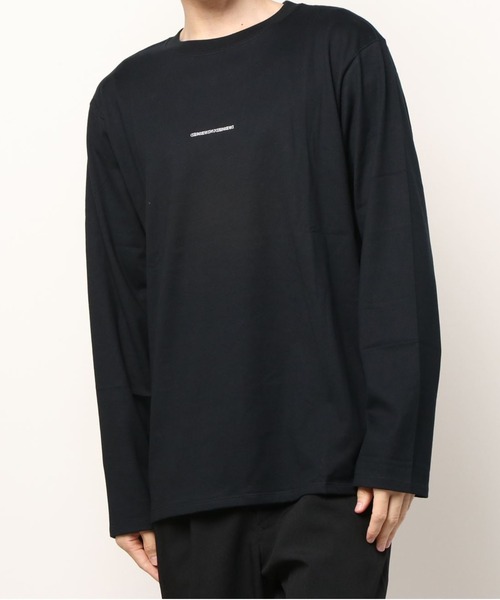 DRESSEDUNDRESSED（ドレスドアンドレスド）の「Invert Logo Embroidery Long Sleeve T-Shirt（Tシャツ/カットソー・メンズ・ホワイト/ブラック・2/4/3）」の11枚目の写真
