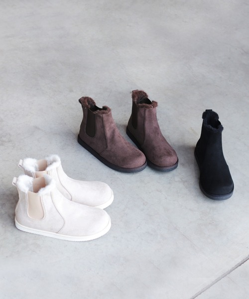 RiiiKa(リーカ)の「【RiiiKa/リーカ】サイドゴアファーブーツ(ブーツ・レディース・アイボリー/ブラック/ブラウン・22.5cm/23.5cm/24.5cm/24.5㎝)」の17枚目の写真