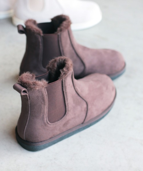 RiiiKa(リーカ)の「【RiiiKa/リーカ】サイドゴアファーブーツ(ブーツ・レディース・アイボリー/ブラック/ブラウン・22.5cm/23.5cm/24.5cm/24.5㎝)」の18枚目の写真