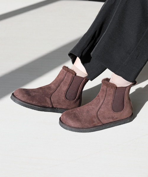 RiiiKa(リーカ)の「【RiiiKa/リーカ】サイドゴアファーブーツ(ブーツ・レディース・アイボリー/ブラック/ブラウン・22.5cm/23.5cm/24.5cm/24.5㎝)」の21枚目の写真