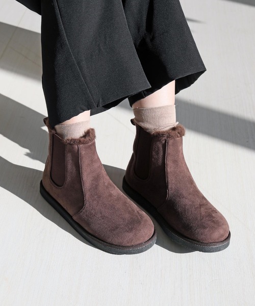 RiiiKa(リーカ)の「【RiiiKa/リーカ】サイドゴアファーブーツ(ブーツ・レディース・アイボリー/ブラック/ブラウン・22.5cm/23.5cm/24.5cm/24.5㎝)」の22枚目の写真