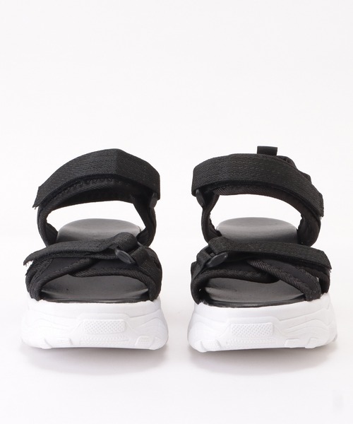 Lace Ladies(レースレディース)の「厚底スポーツサンダル(サンダル・レディース・ベージュ/ブラック/ブラック系1・24.5/25/23.5/24/22.5/23/ 25)」の6枚目の写真