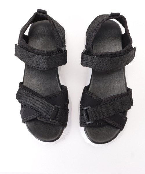 Lace Ladies(レースレディース)の「厚底スポーツサンダル(サンダル・レディース・ベージュ/ブラック/ブラック系1・24.5/25/23.5/24/22.5/23/ 25)」の7枚目の写真