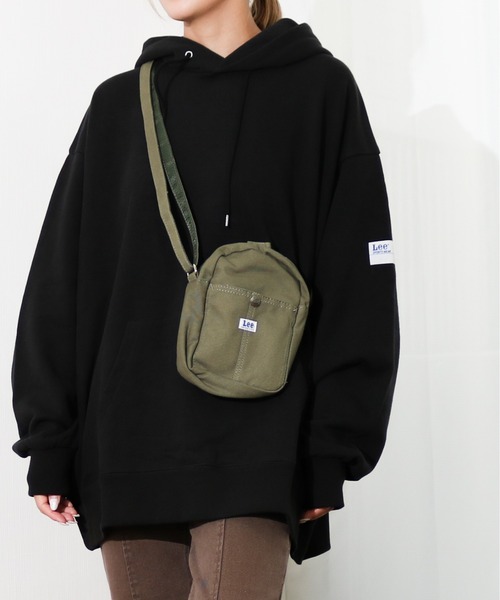 Lee(リー)の「Lee/リー キャンバス ワークポケットミニショルダー(ショルダーバッグ・メンズ・ホワイト/ブラック/ブラウン/カーキ/ピンク・FREE)」の4枚目の写真