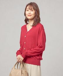 <closet story(クローゼットストーリー)>ドルマンスリーブ Vネック カーディガン -ウォッシャブル-