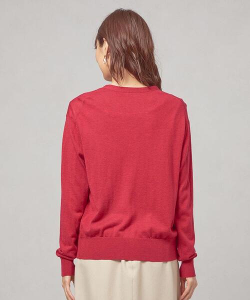 closet story(クローゼットストーリー)の「<closet story(クローゼットストーリー)>ドルマンスリーブ Vネック カーディガン -ウォッシャブル-(カーディガン/ボレロ・レディース・ピンク/ダークグレー/ターコイズブルー・FREE)」の12枚目の写真