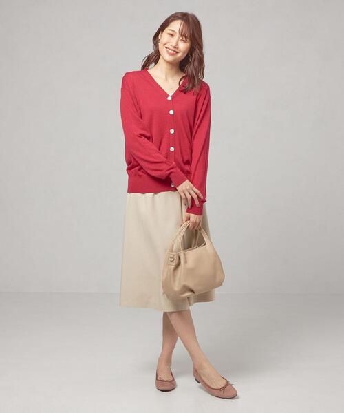 closet story(クローゼットストーリー)の「<closet story(クローゼットストーリー)>ドルマンスリーブ Vネック カーディガン -ウォッシャブル-(カーディガン/ボレロ・レディース・ピンク/ダークグレー/ターコイズブルー・FREE)」の15枚目の写真