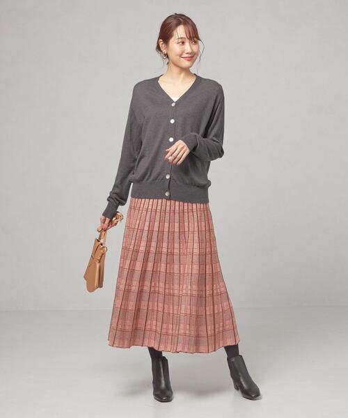 closet story(クローゼットストーリー)の「<closet story(クローゼットストーリー)>ドルマンスリーブ Vネック カーディガン -ウォッシャブル-(カーディガン/ボレロ・レディース・ピンク/ダークグレー/ターコイズブルー・FREE)」の7枚目の写真